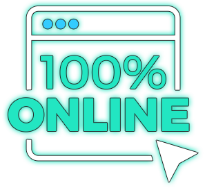 100% online
