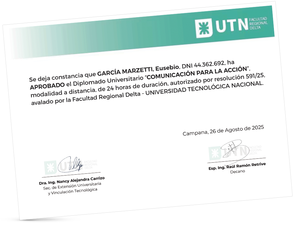 Certificación UTN-FRD
