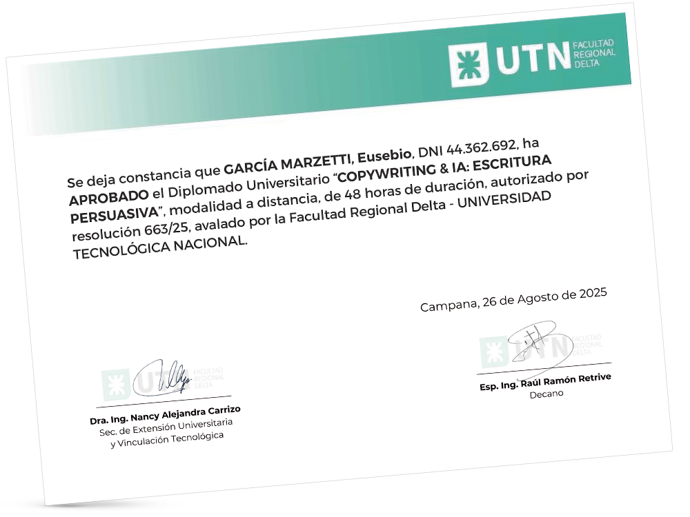 Certificación UTN-FRD